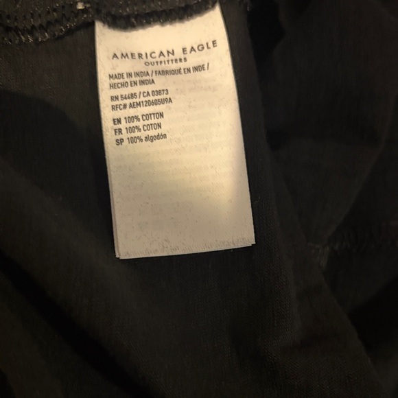 American Eagle Outfitters Smocked Maxi Dress with Spaghetti Straps in Black S - Picture 4 of 4